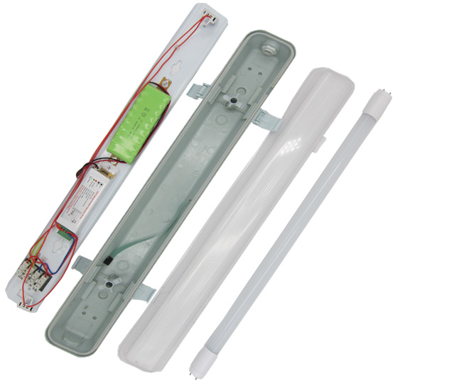 LED tube light fixture single tube emergency batten lights LED tripoof light LED emergency battens